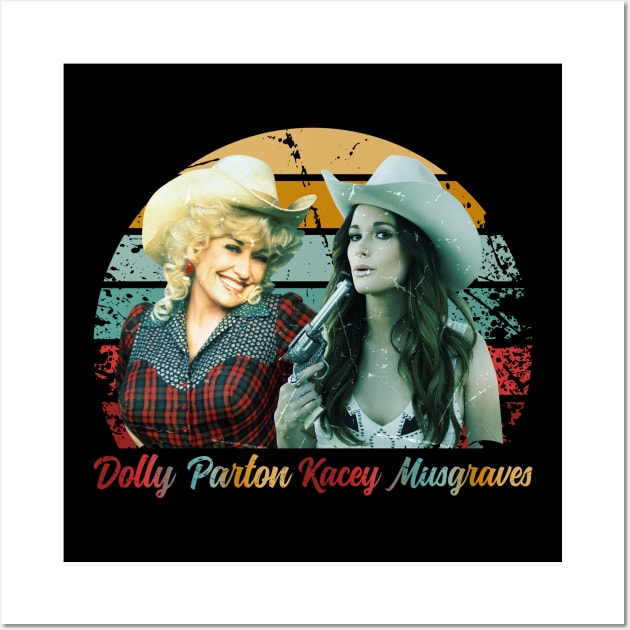 Dolly and Kacey Retro Country Wall Art by DESKPOP PODCAST